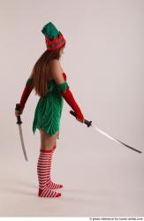 VERONIKA ELF FITGHTING WITH KATANAS